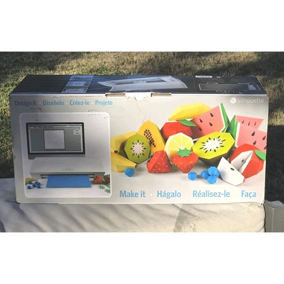 Silhouette Cameo 3-4T Desktop Bluetooth Cutting System in Box with supplies